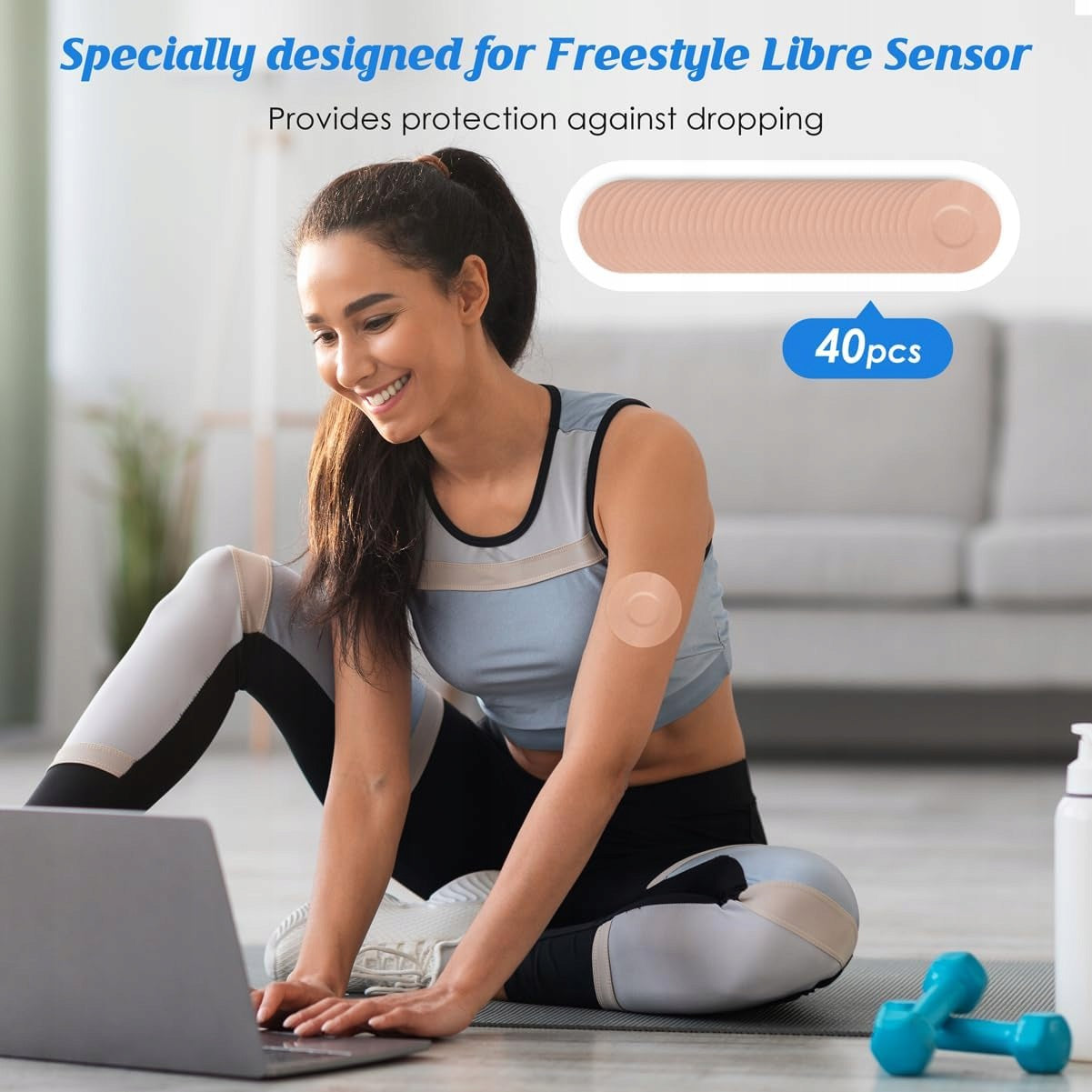 FREESTYLE LIBRE PATCHES 1 2 3 WATERPROOF 40 PIECES BROWN Medical device no