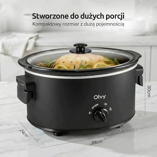 FREEWARE CERAMIC POT 6L THREE HEAT LEVELS FOR FAMILY HOME Dominant color clear