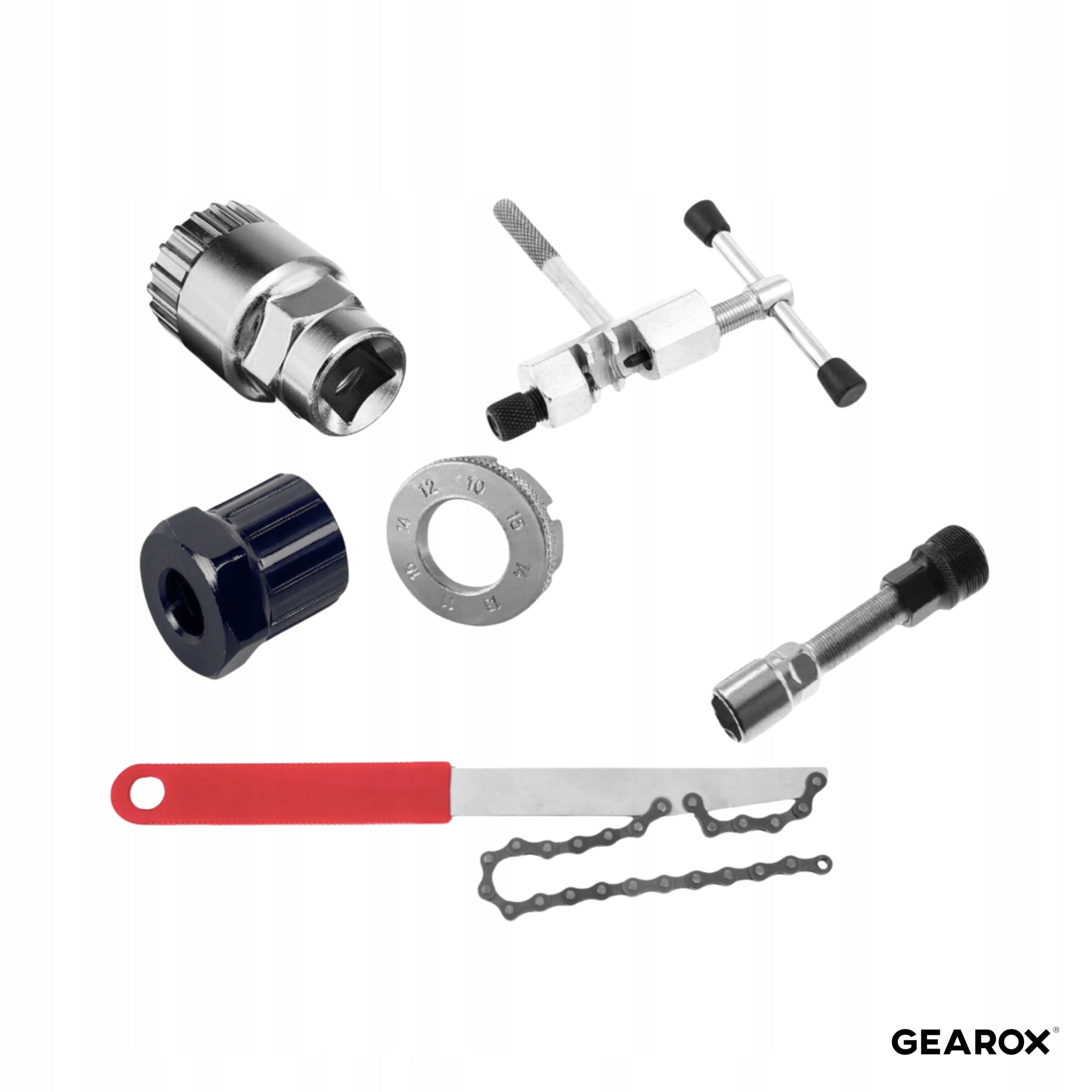 FREEWHEEL CHAIN KEY SUPPORT CRANK PULLER BICYCLE WRENCH SET Model ZESTAW NARZĘDZI KLUCZY DO ROWERU ROWEROWYCH