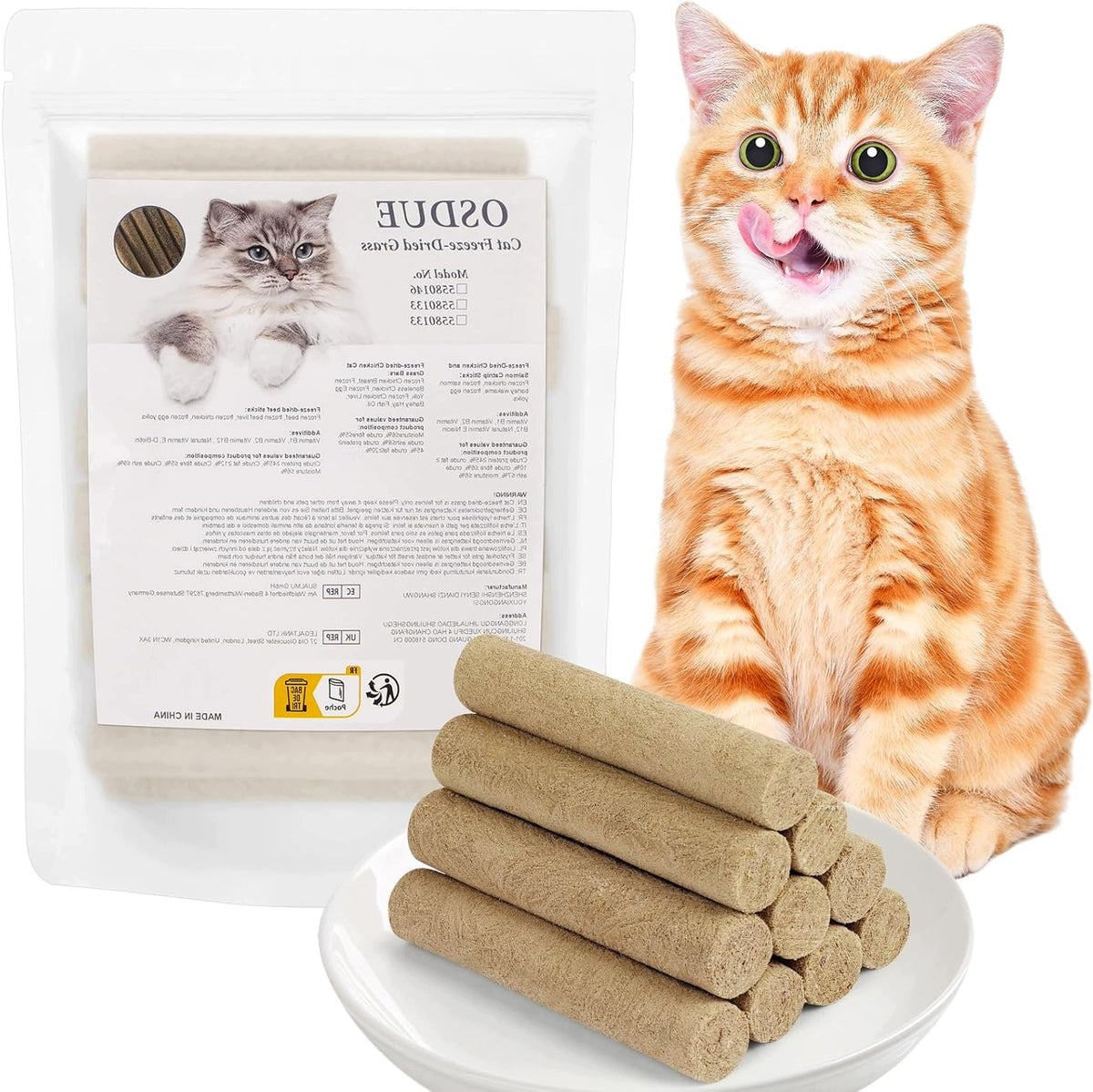 FREEZE-DRIED BEEF STICK FOR CATS 100G WITHOUT GRAINS