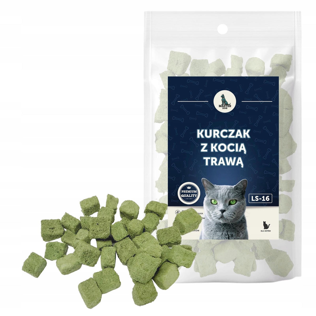 FREEZE-DRIED DELICACY FOR CAT CHICKEN WITH CAT GRASS 40G MASTER DOG