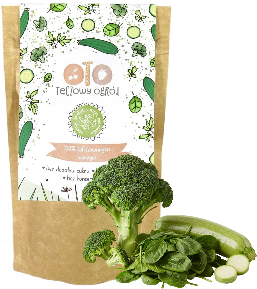 FREEZE-DRIED VEGETABLES SPINACH BROCCOLI ZUCCHINI OTOLANDIA 40g