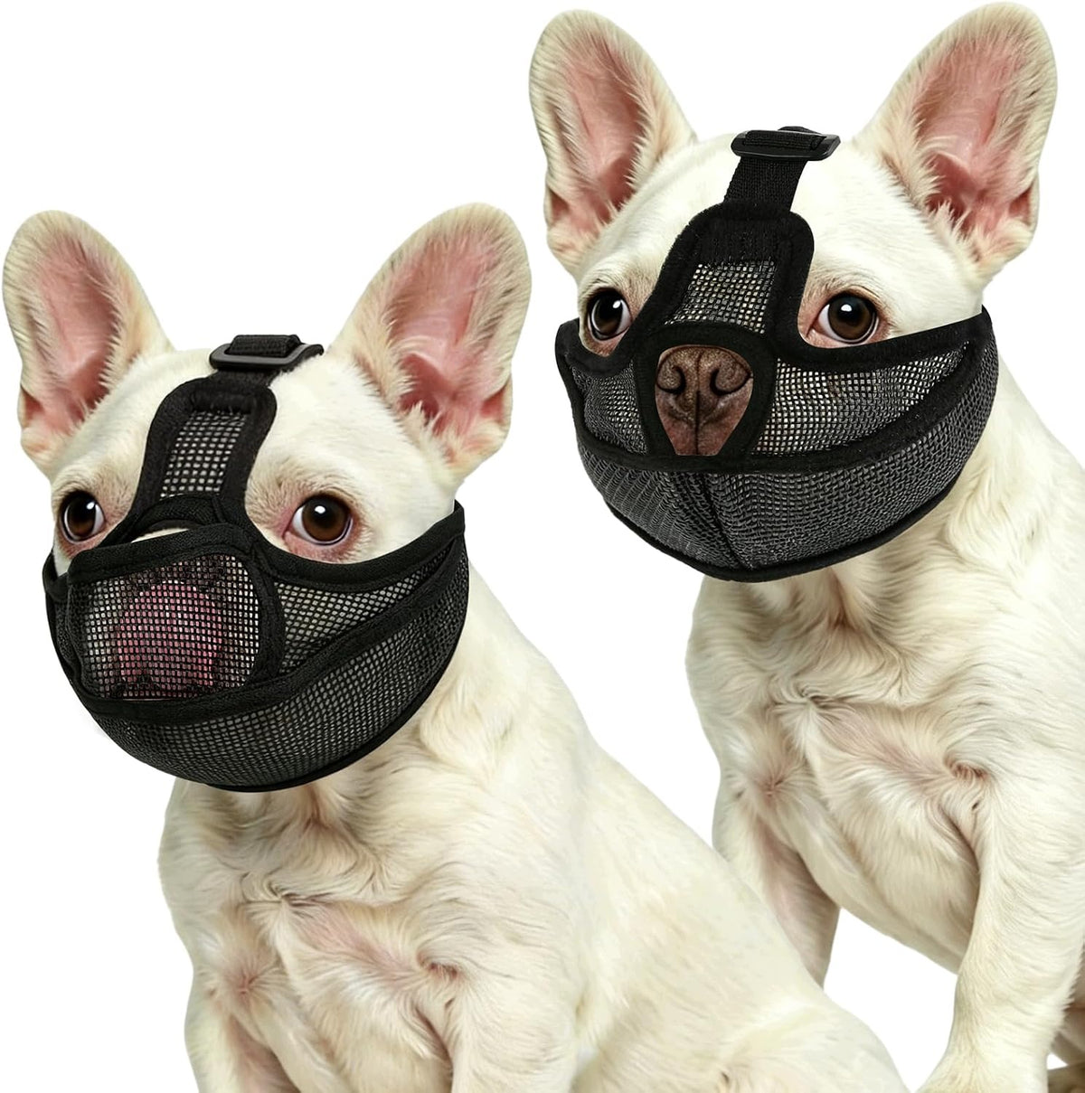 FRENCH BULLDOG MUZZLE 2 PCS BREATHABLE SOFT