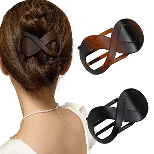 FRENCH HAIR CLIPS ELEGANT FOR WOMEN GIRLS SET OF 2 Brand no brand