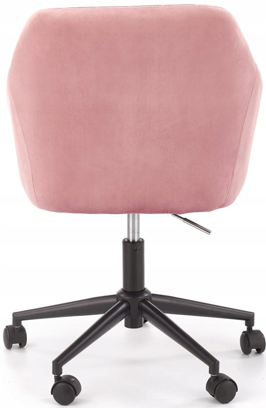 FRESCO Office Chair Pink Swivel Adjustable Fabric Chair