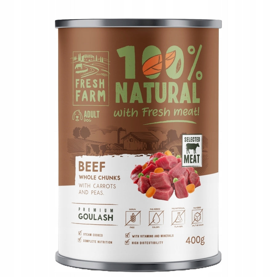 FRESH FARM MONO PROTEIN MONOPROTEIN STEW BEEF 400G