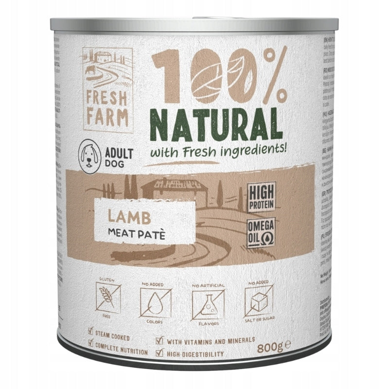 FRESH FARM PATE GRAIN-FREE LAMB PATE 800G
