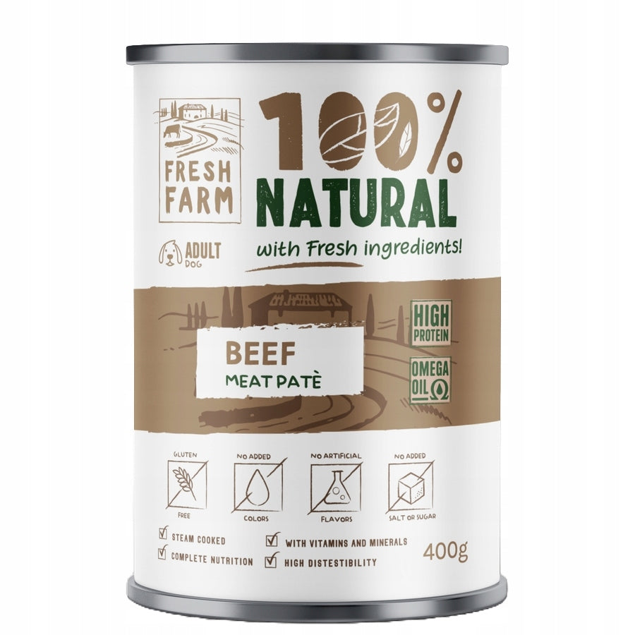 FRESH FARM PATE GRAIN-FREE PATE BEEF 400G