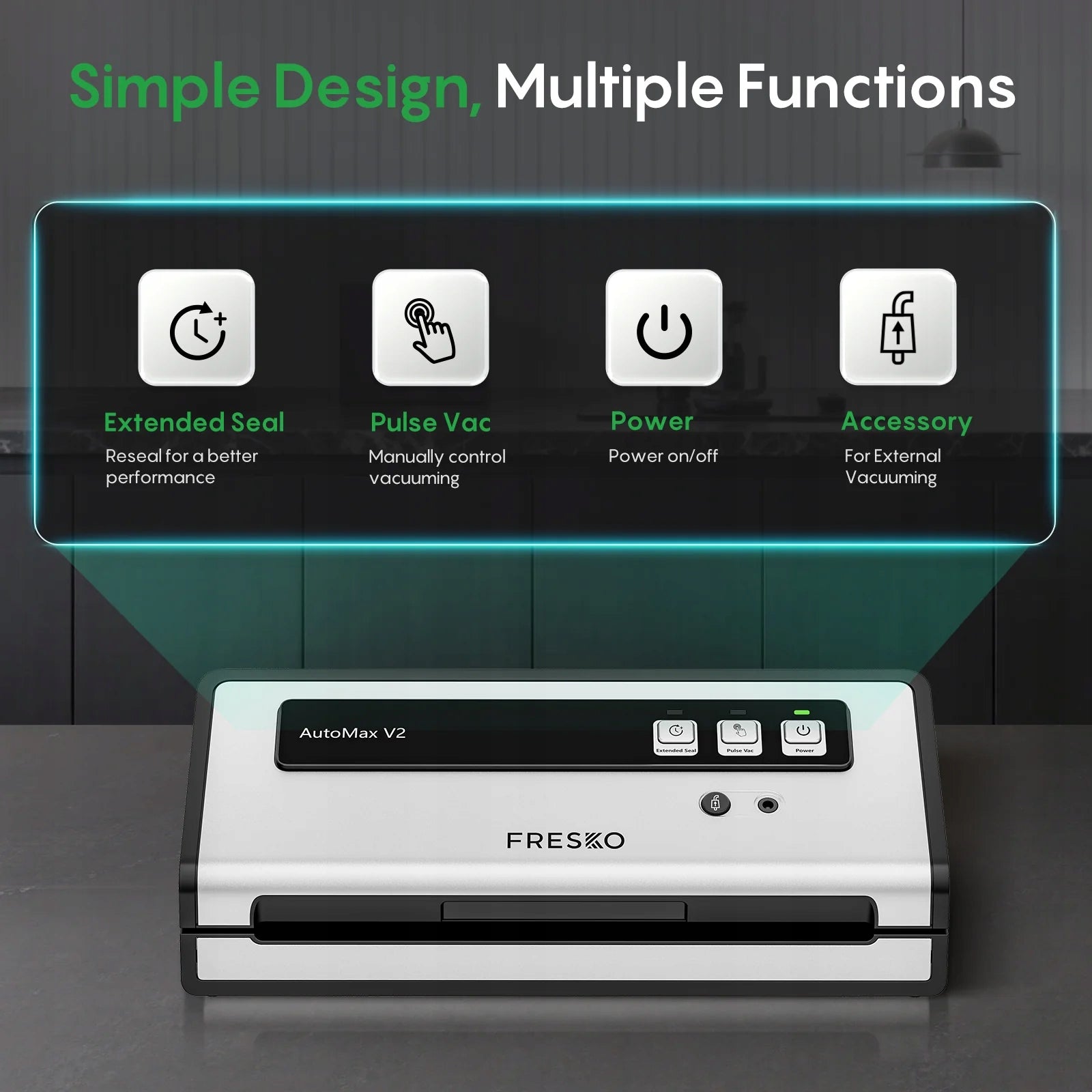 FRESKO Automatic vacuum sealer, 140 W Brand Fresco