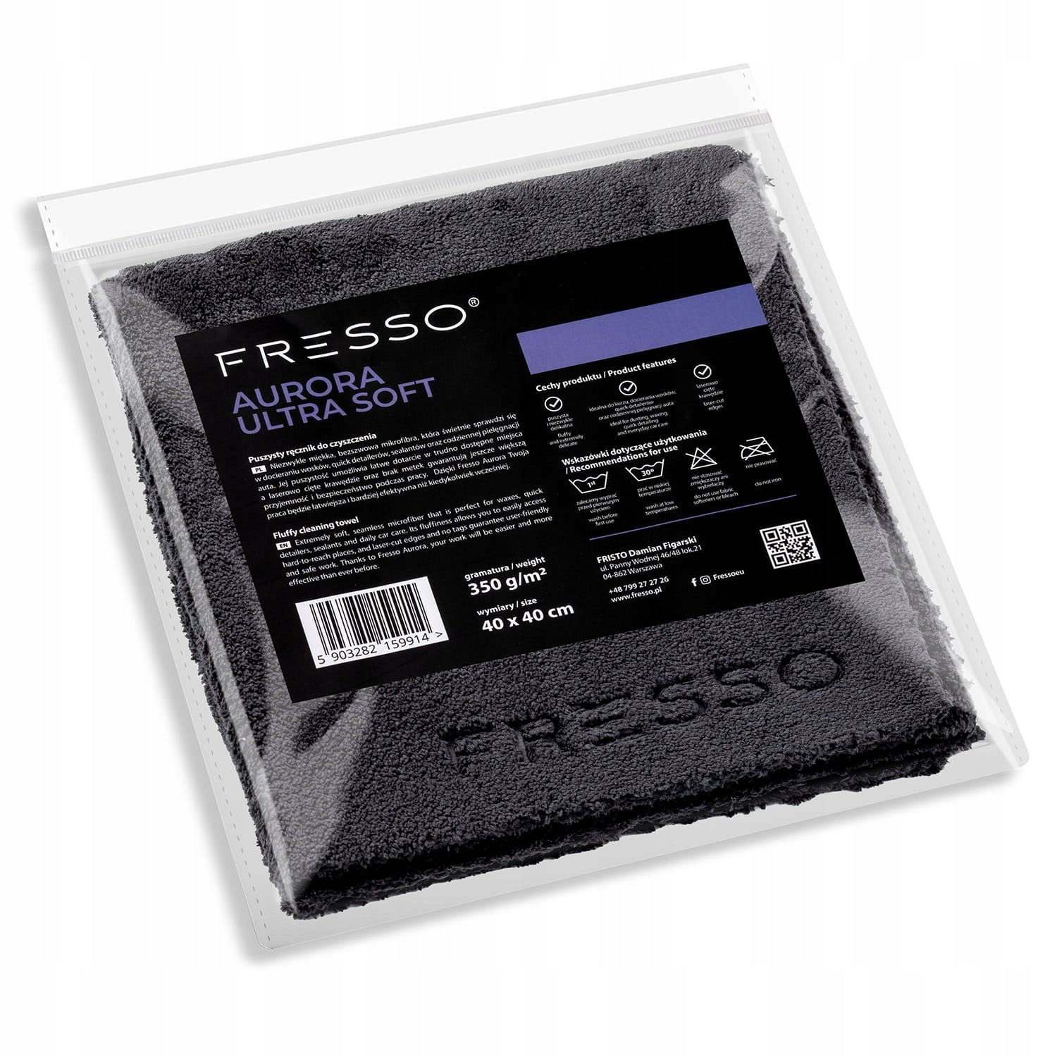 FRESSO Aurora Ultra Soft Microfiber Cloth 40x40 cm
