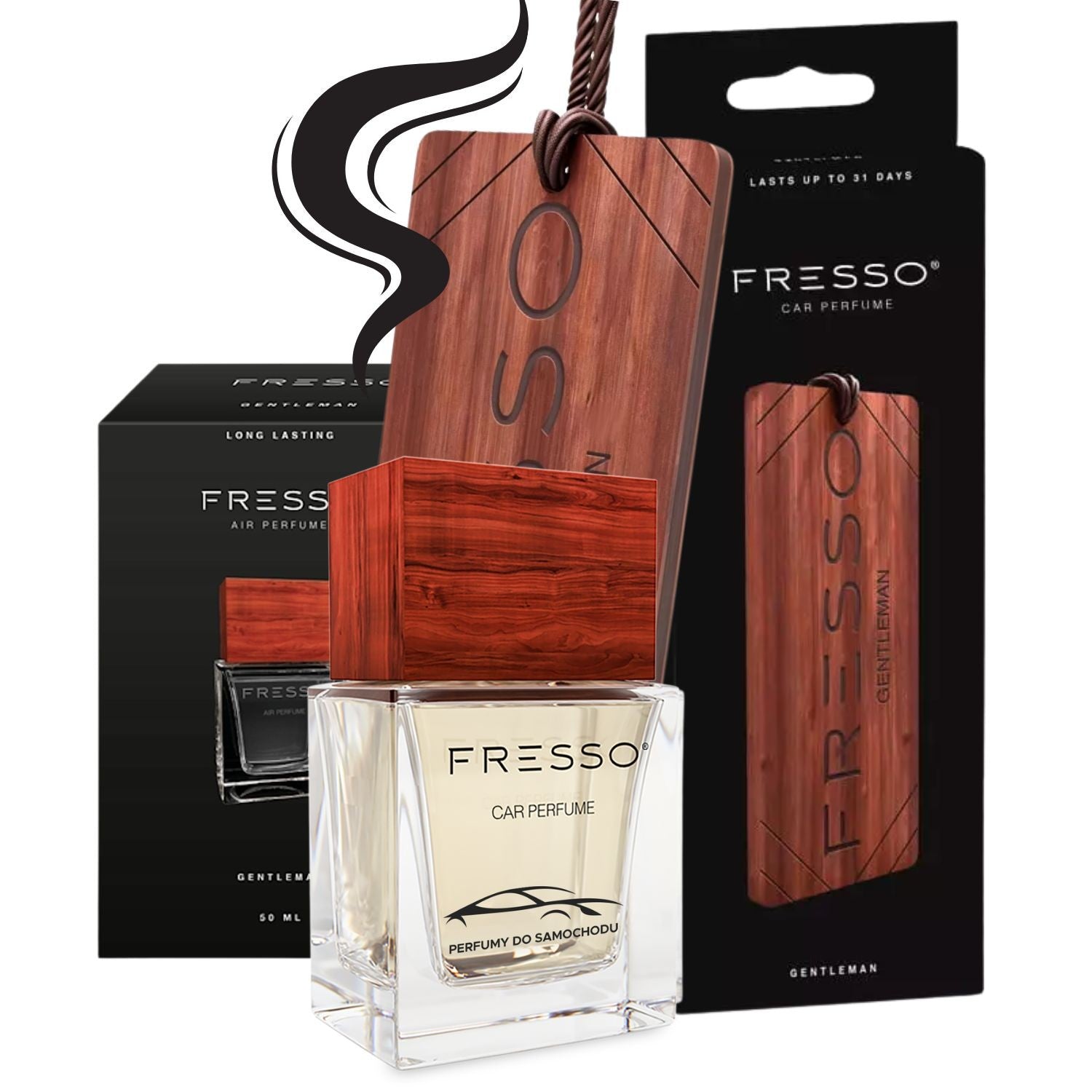 FRESSO Gentleman Perfume 50ml Pendant Scent for Car