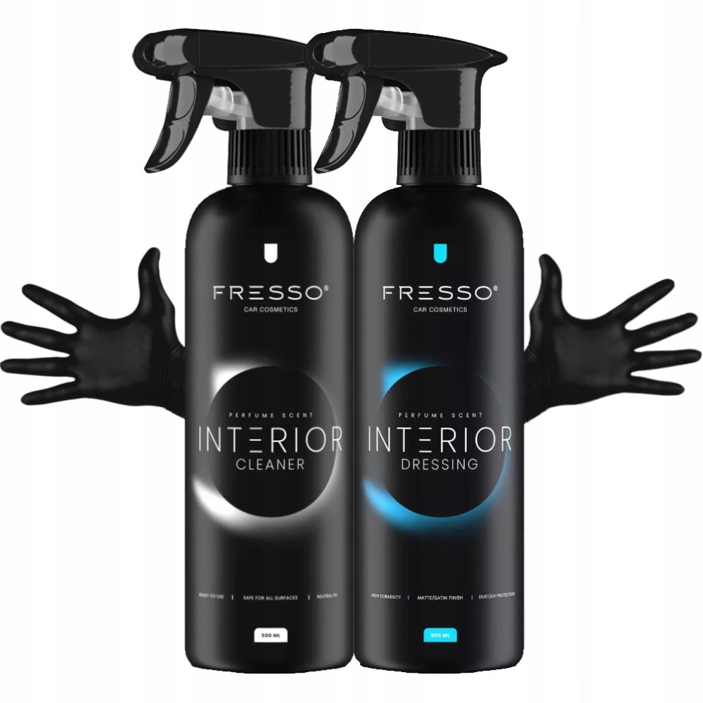 FRESSO INTERIOR CLEANER DRESSING SET FOR CAR INTERIOR CLEANING 2X500ML