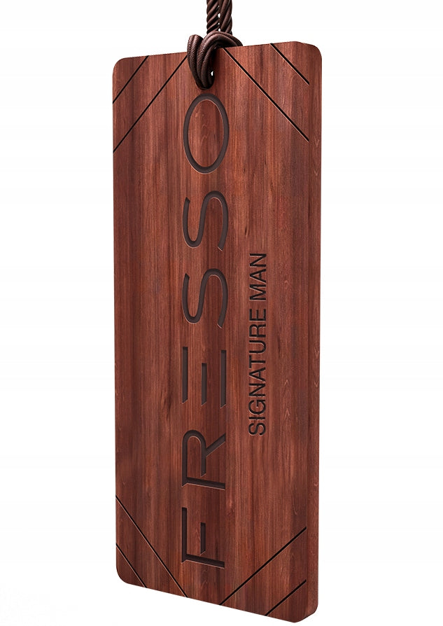 FRESSO SIGNATURE MAN WOODEN FRAGRANCE PENDANT FOR CAR Kind fragrance hangers