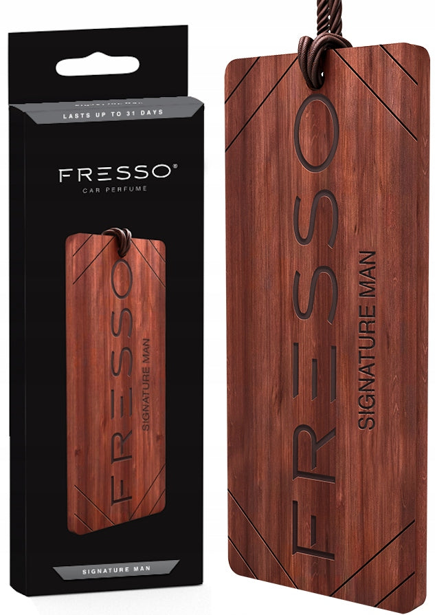 FRESSO SIGNATURE MAN WOODEN FRAGRANCE PENDANT FOR CAR Manufacturer Fresso