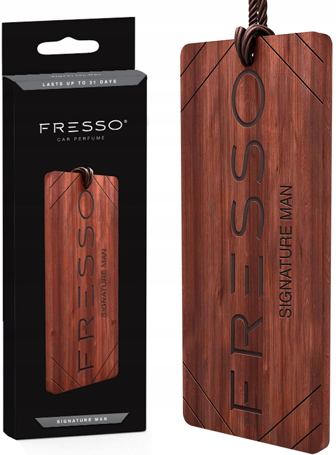FRESSO SIGNATURE MAN WOODEN FRAGRANCE PENDANT FOR CAR
