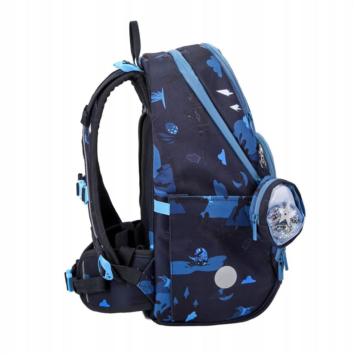 FRII OF NORWAY ERGONOMICKÁ ŠKOLSKÁ TAŠKA FRII EASY 22 L - DINOSAUR BLUE Manufacturer code FRII-24150-DINOSAUR-DB