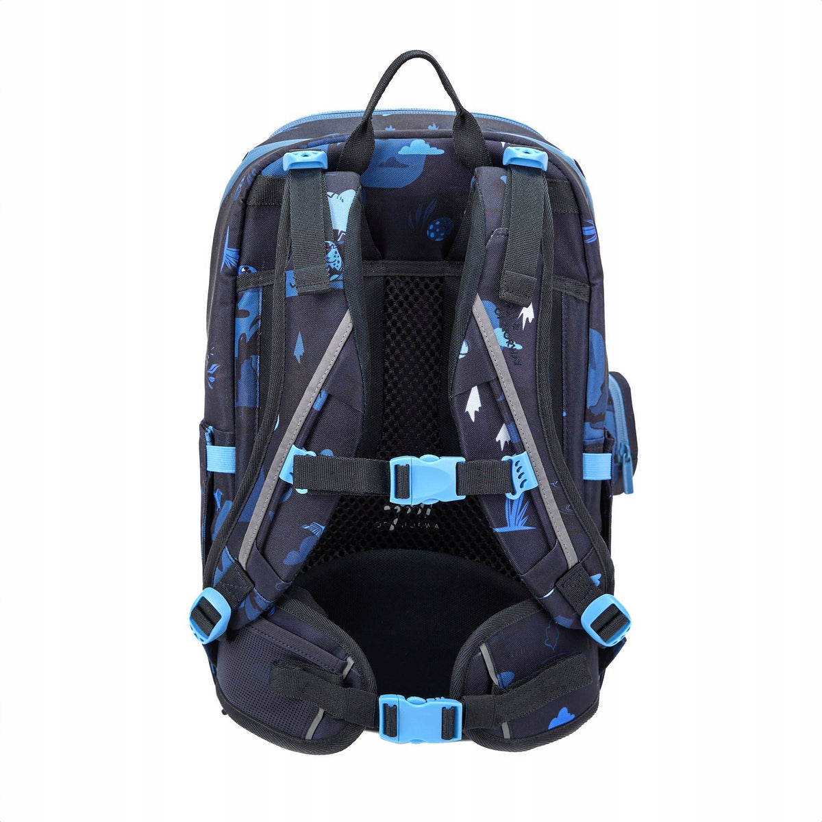 FRII OF NORWAY ERGONOMICKÁ ŠKOLSKÁ TAŠKA FRII EASY 22 L - DINOSAUR BLUE Packaging status original