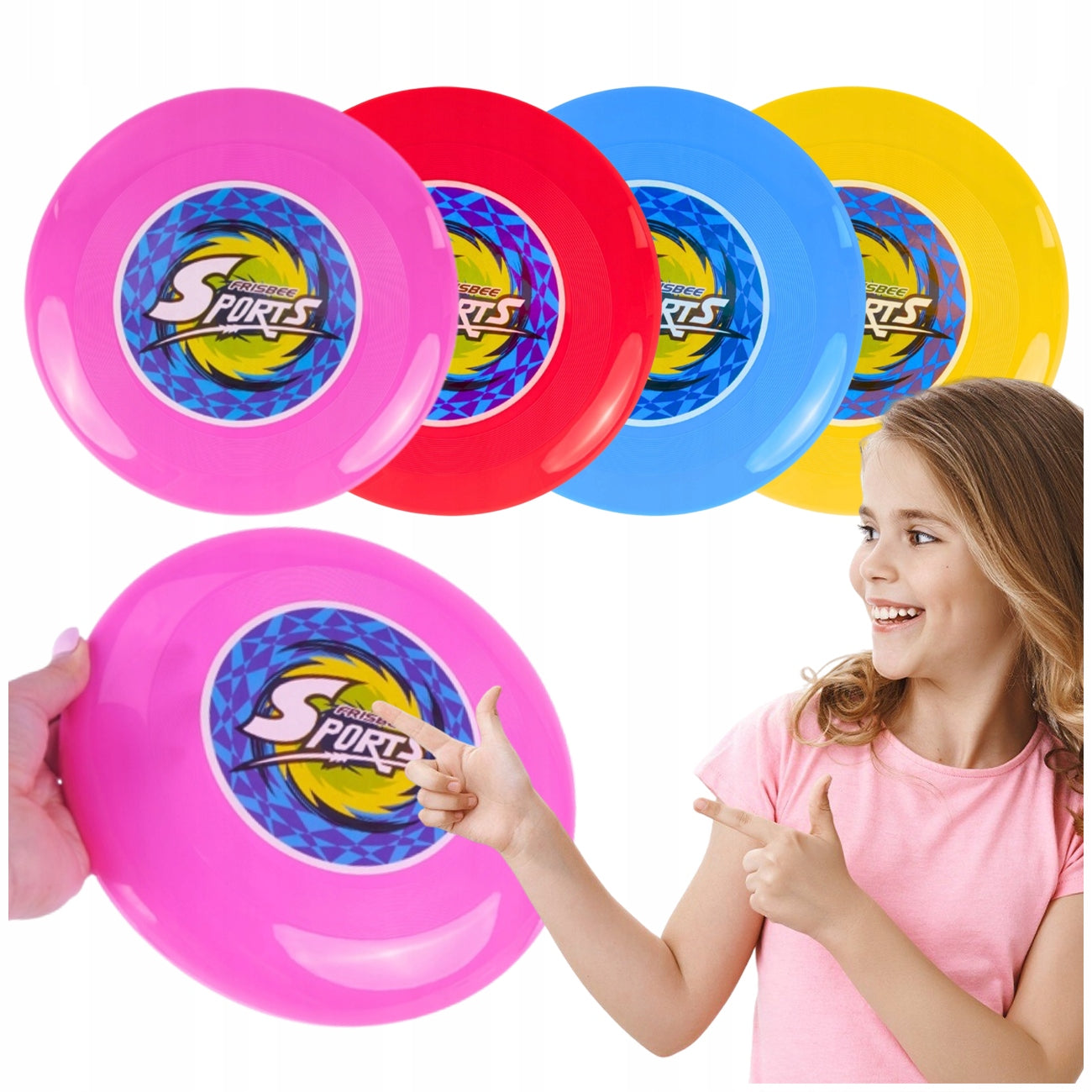 FRISBEE DISC PLATE FLYING THROWING SET GAME FOR KIDS TO THE BEACH