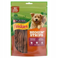 FRISKIES SNACKS DELICACY BEGGIN"STRIPS 120G