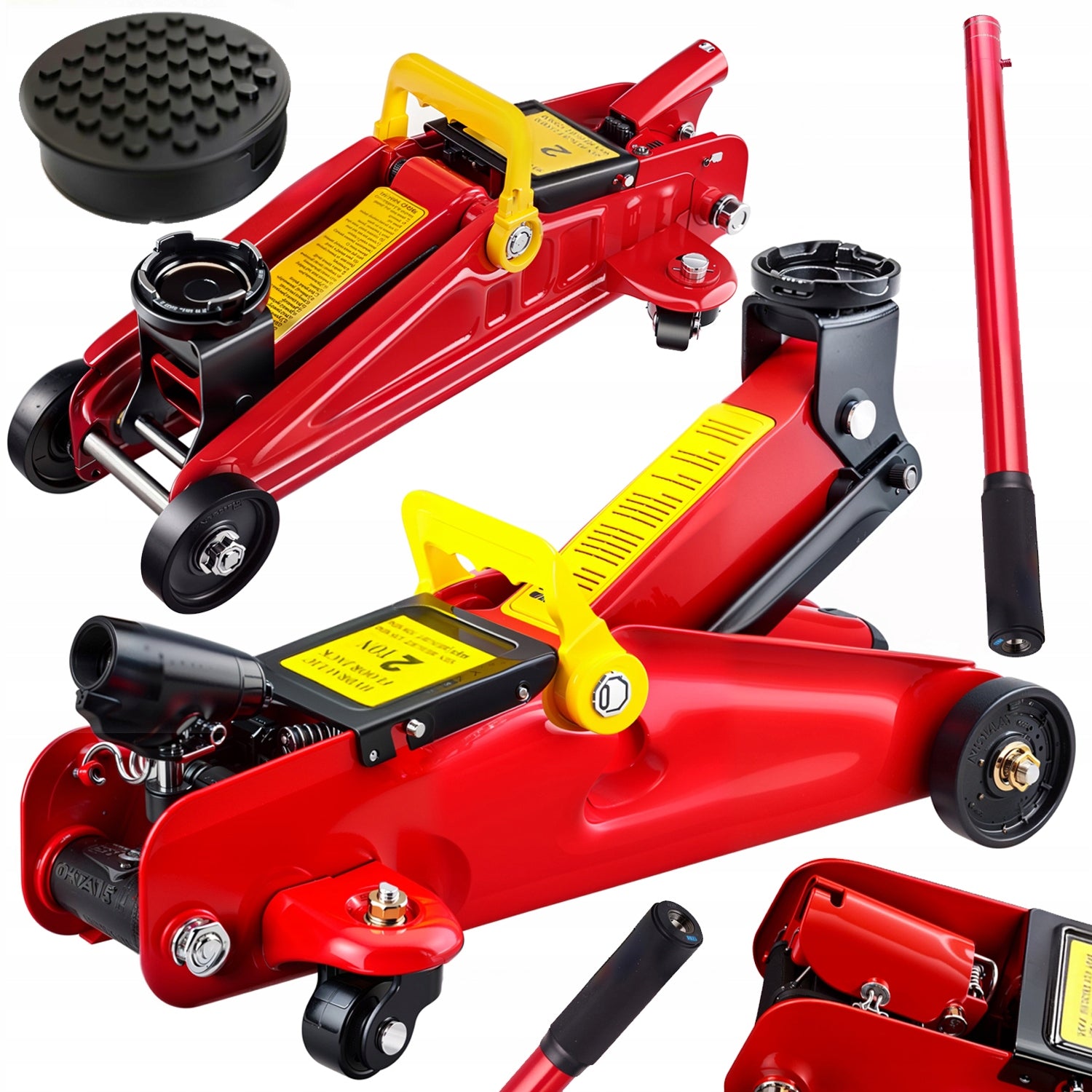 FROG CAR LIFT HYDRAULIC JACK 2T LOW PROFILE + RUBBER