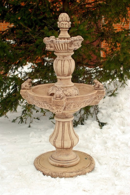 FROGGIA GARDEN FOUNTAIN WITH CONGLOMERATE CONCRETE FOUNTAIN FIGURE | 13 COLORS Main material other