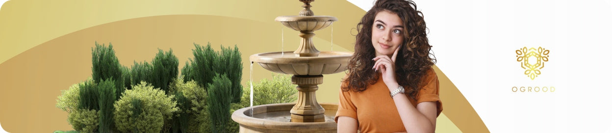 FROGGIA GARDEN FOUNTAIN WITH CONGLOMERATE CONCRETE FOUNTAIN FIGURE | 13 COLORS Weight 80 kg