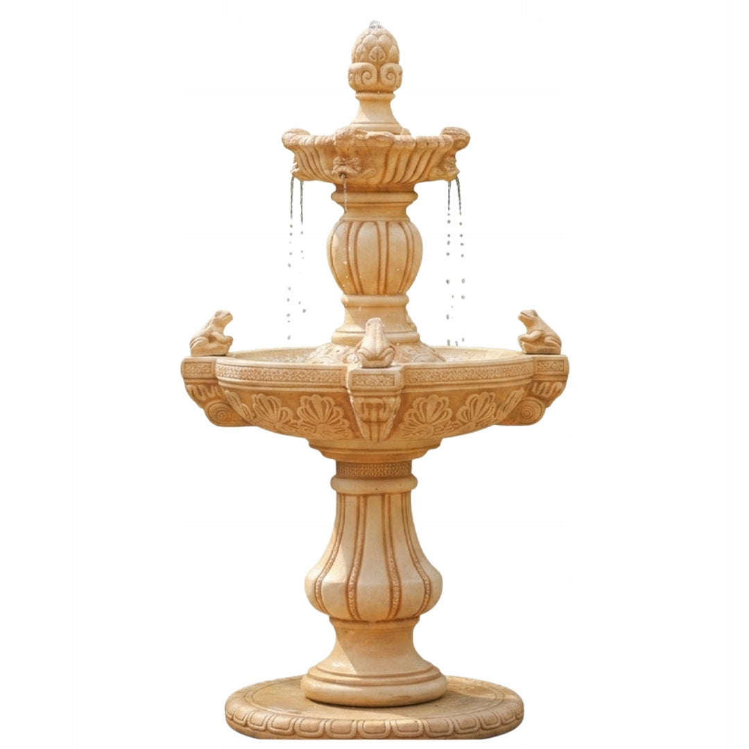 FROGGIA GARDEN FOUNTAIN WITH CONGLOMERATE CONCRETE FOUNTAIN FIGURE | 13 COLORS
