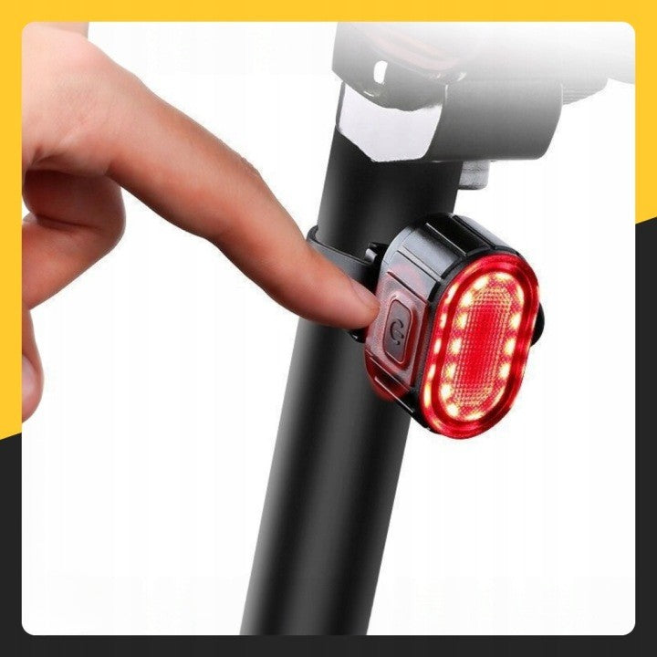 FRONT AND REAR BIKE LIGHT LED STRONG BATTERY FOR BIKE SET Manufacturer code BK02+216 kpl. USB
