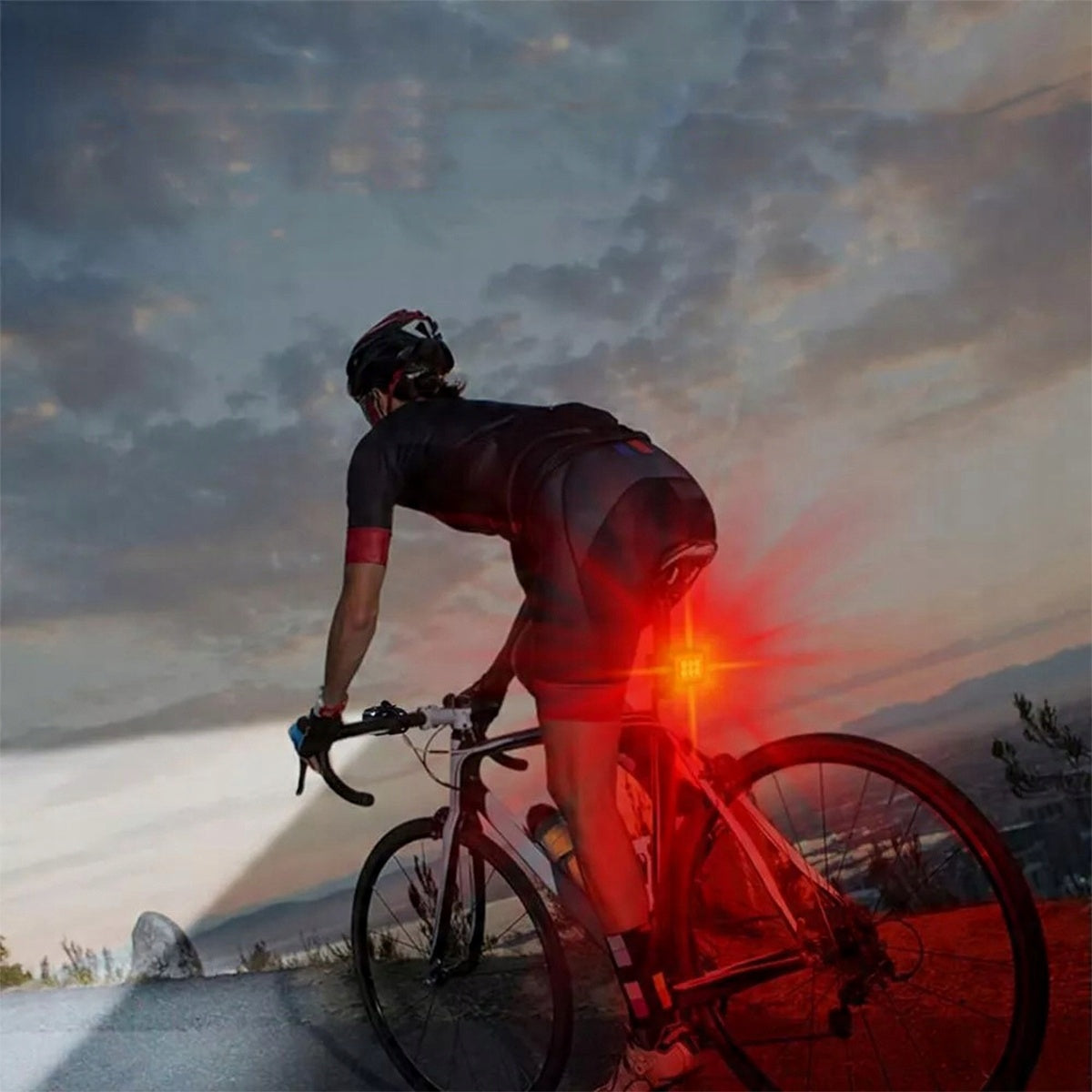 FRONT AND REAR BIKE LIGHT LED STRONG BATTERY FOR BIKE SET Model 6900333739841