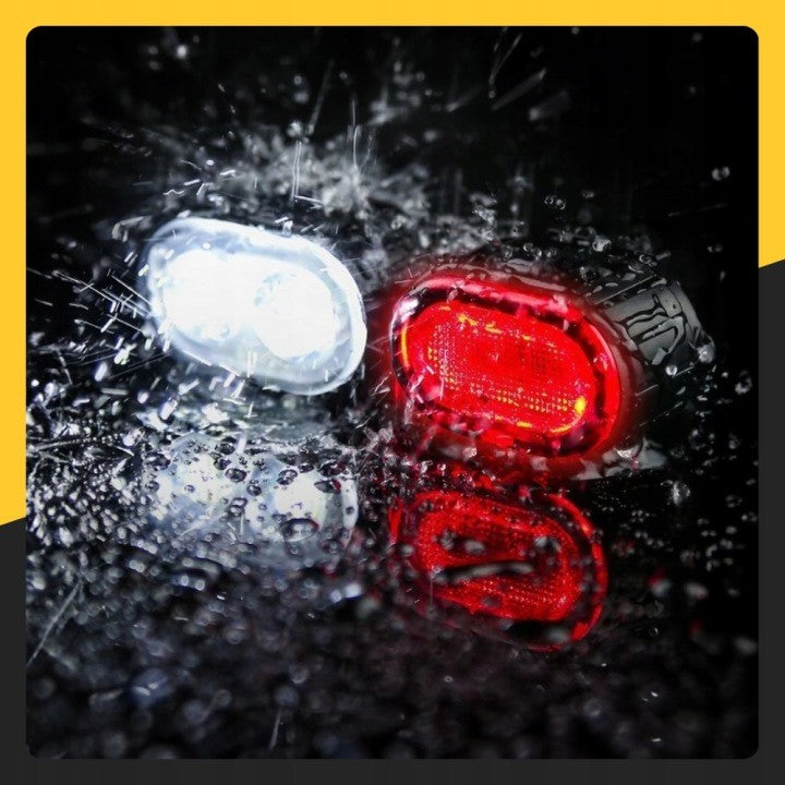 FRONT AND REAR BIKE LIGHT LED STRONG BATTERY FOR BIKE SET Packaging status original