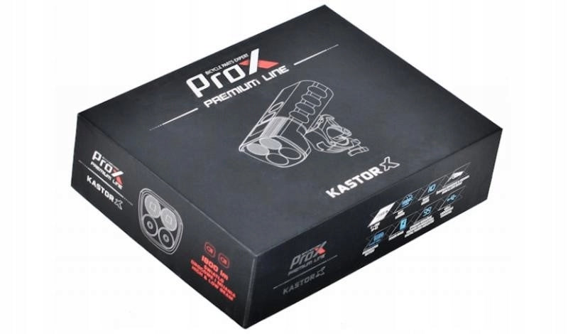 FRONT BICYCLE LAMP PROX KASTOR-X LED 1800lm 6400mAh USB Color black