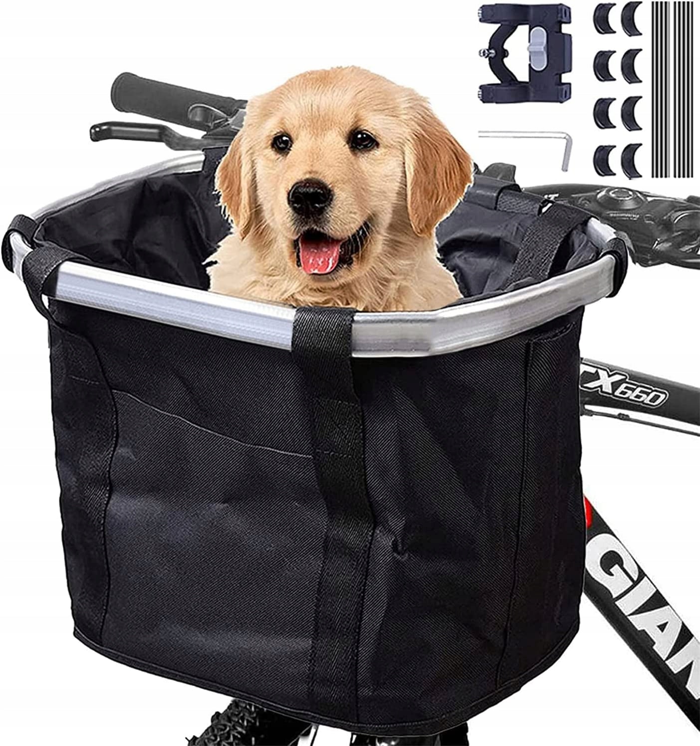FRONT BIKE BACKPACK FOR DOG CAT STRONG BIKE BAG UP TO 5KG