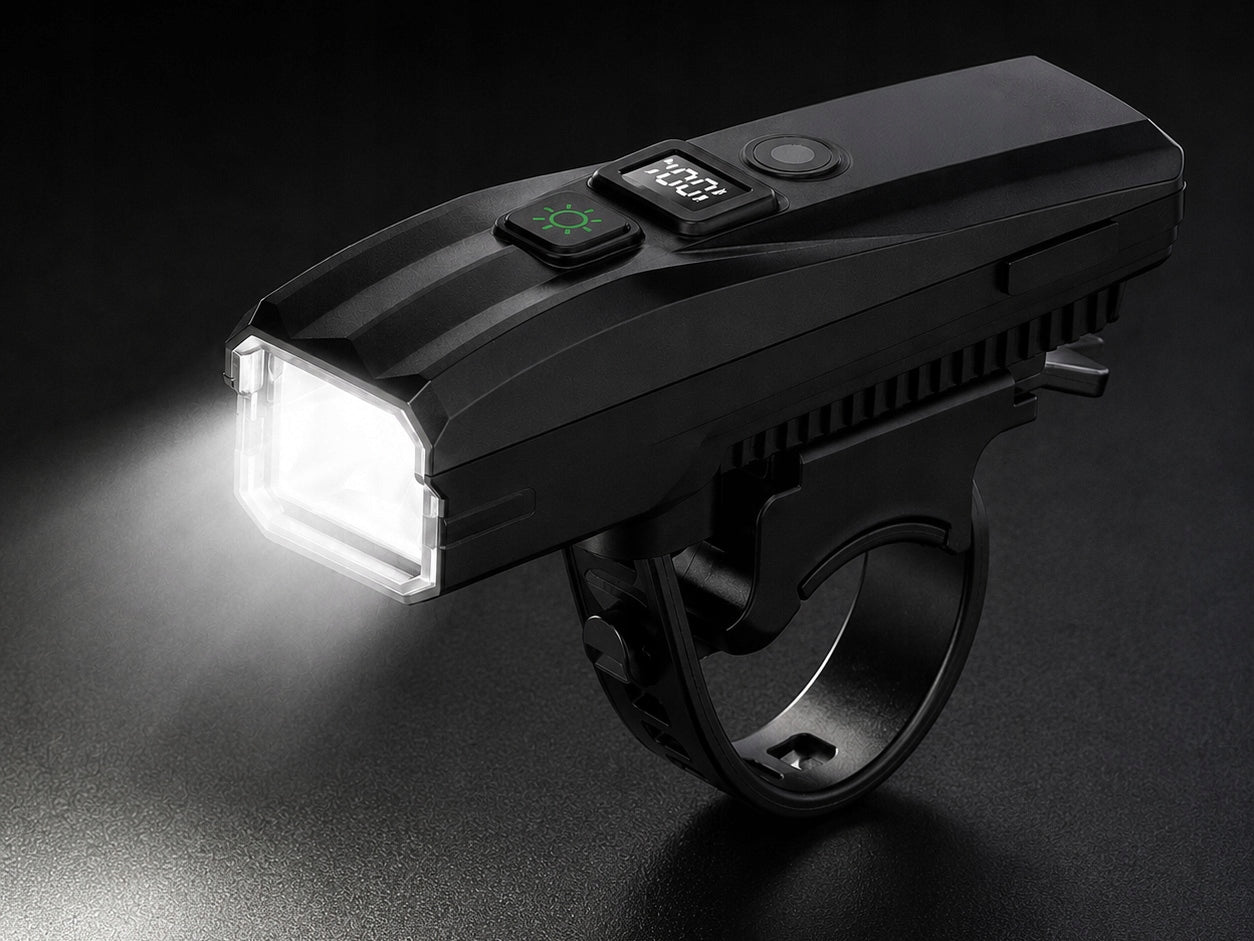 FRONT BIKE LIGHT LED STRONG BATTERY FOR BIKE 5 LIGHT MODES Manufacturer code 14634