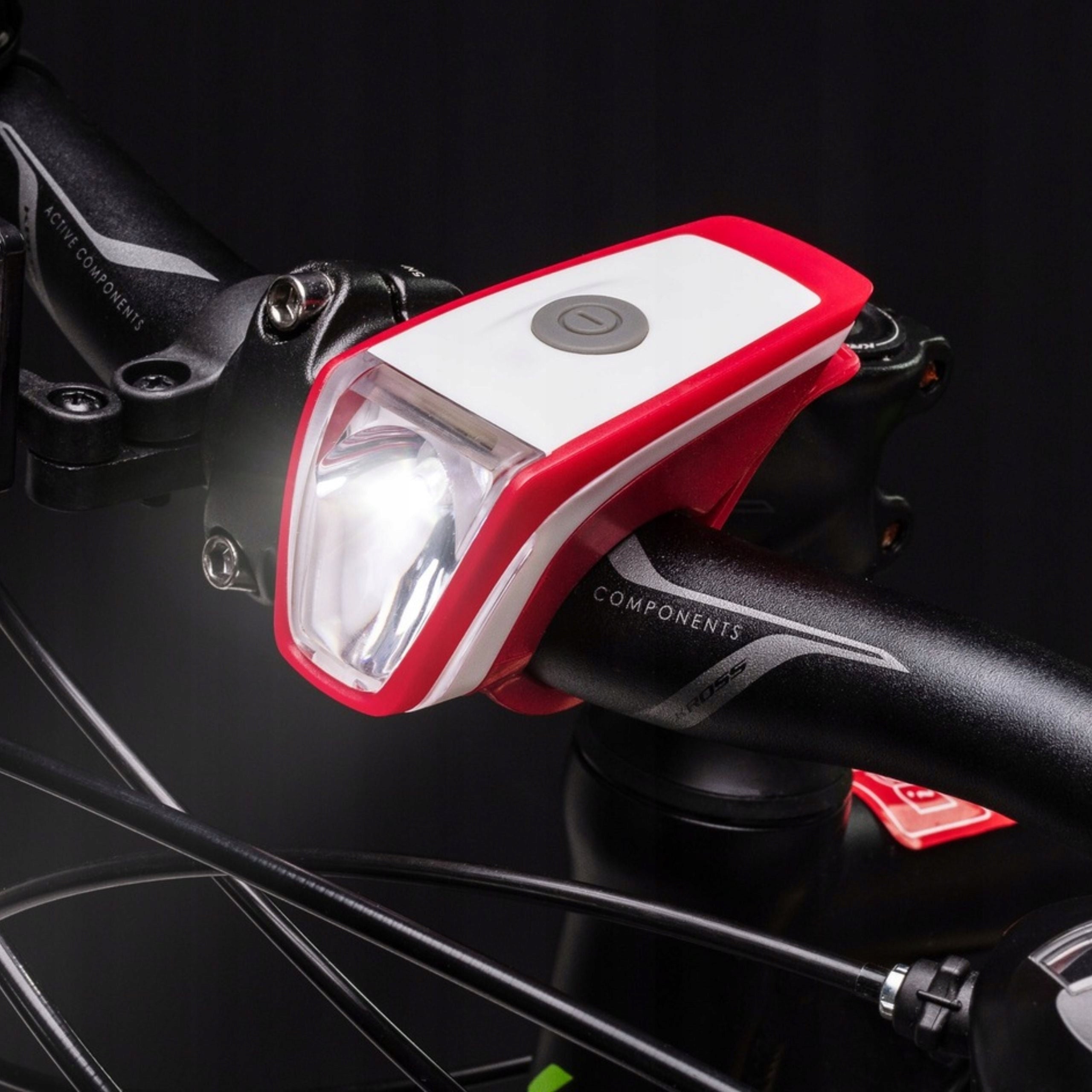 FRONT BIKE LIGHT LED USB C RAYPAL 200LM Urban 1200mAh Strong Model Przednia Lampka Na Rower USB 3 Tryby Miejska 200Lm