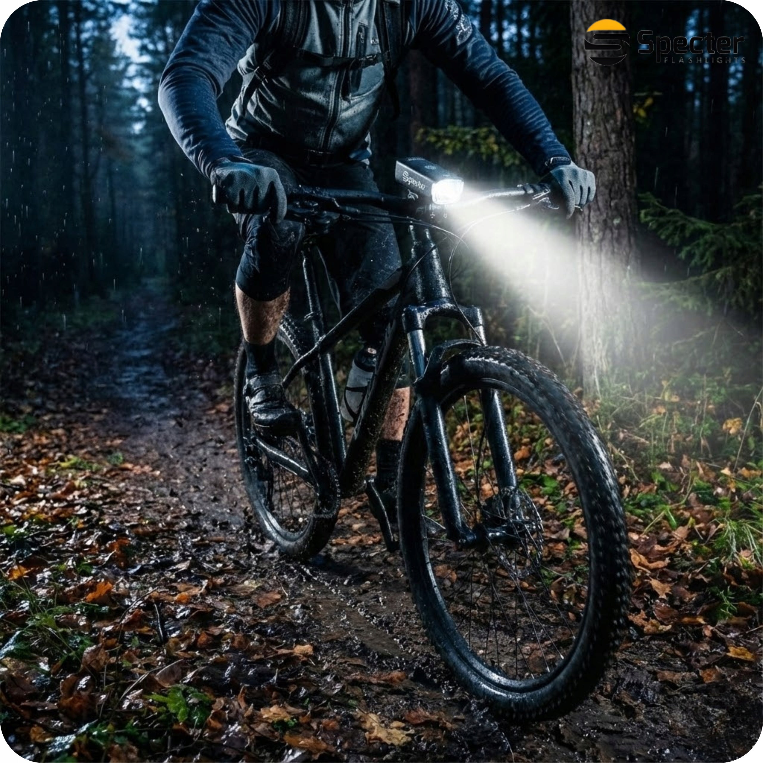 FRONT BIKE LIGHT LED USB C Specter Compass 1500LM 7 modes Light beam 1500 lm