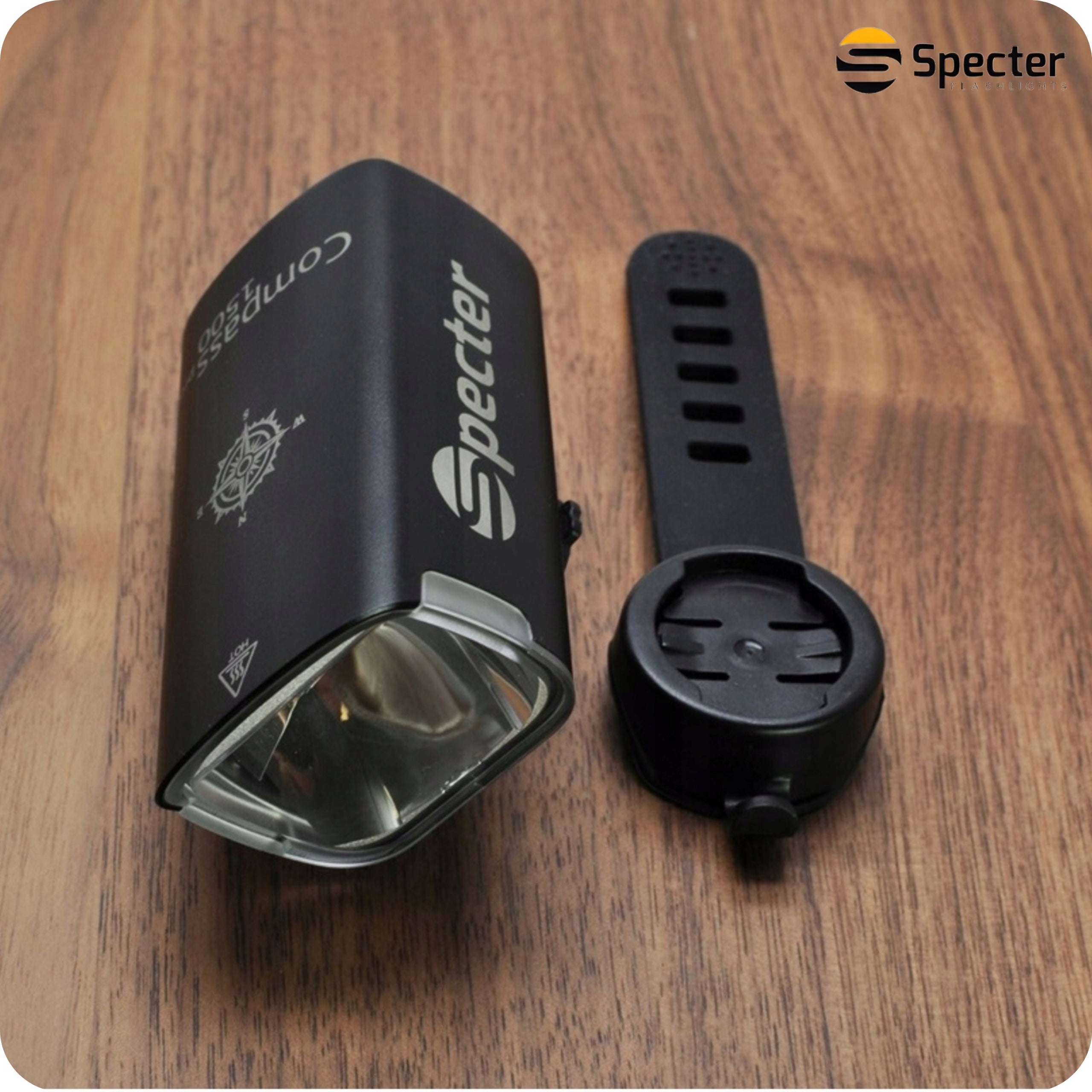 FRONT BIKE LIGHT LED USB C Specter Compass 1500LM 7 modes Light source LED