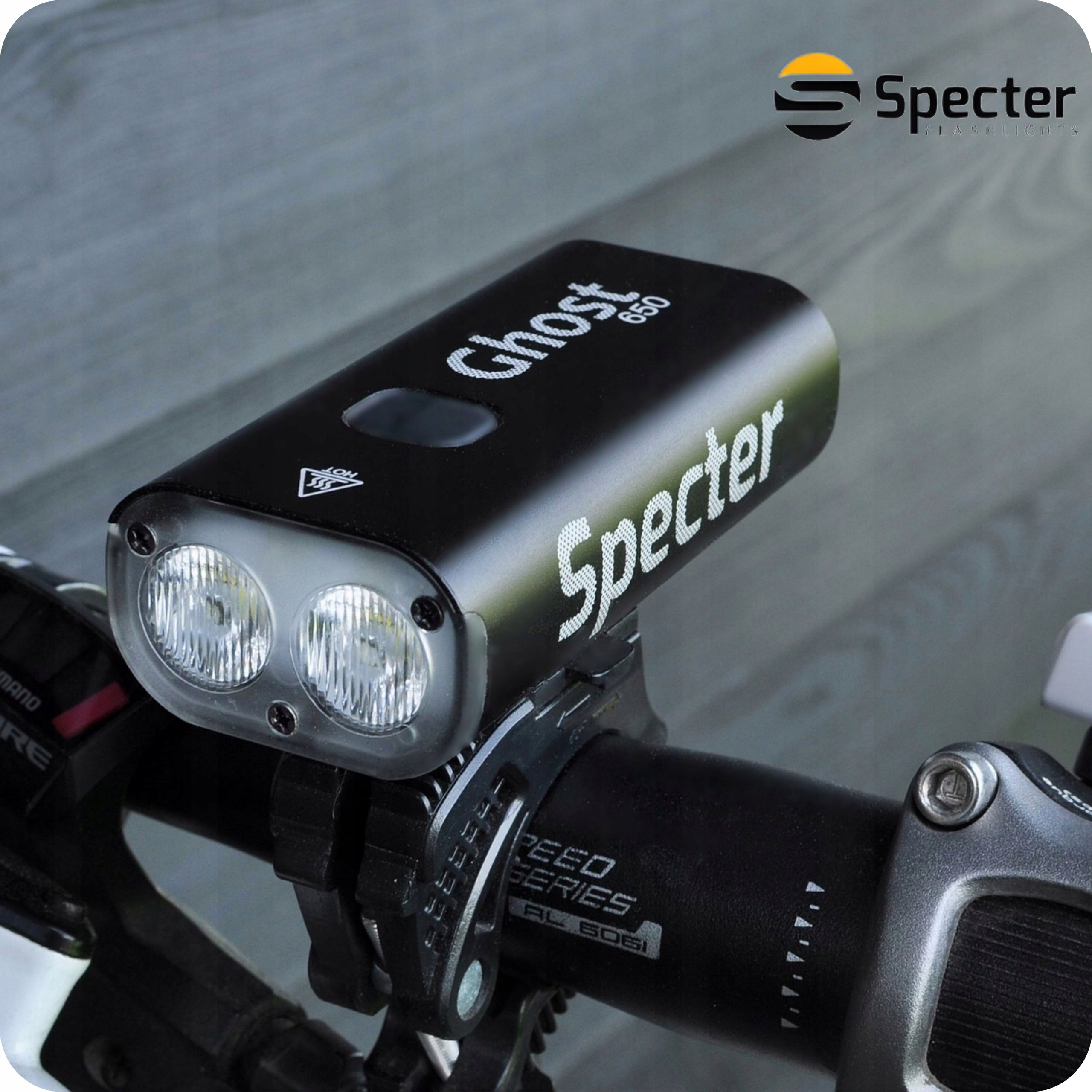 FRONT BIKE LIGHT LED USB C with Powerbank Function 650 LM 4400MAH Kind front-facing