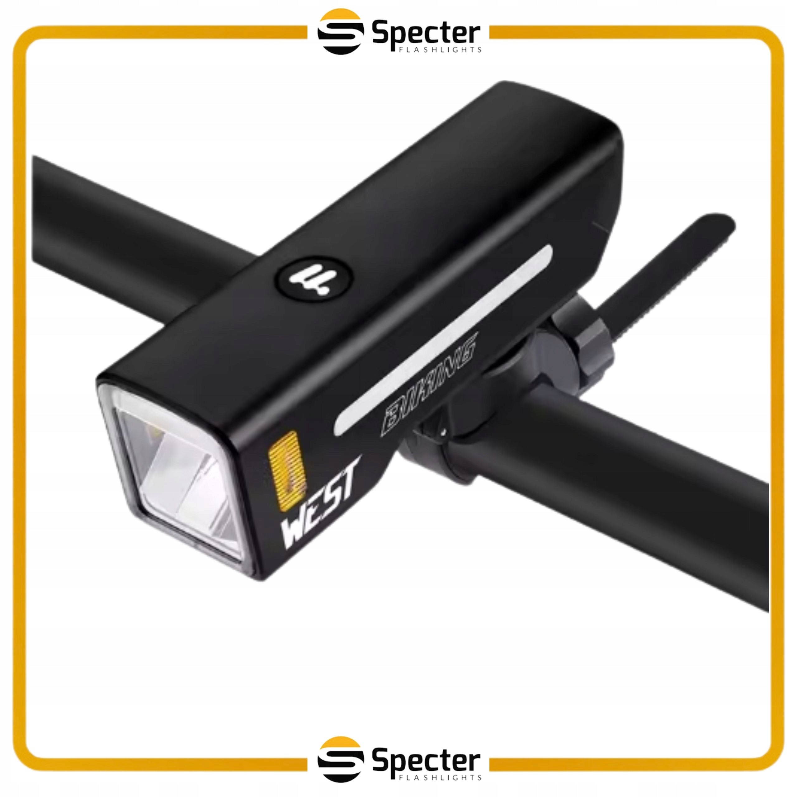FRONT BIKE LIGHT LED USB C with powerbank function WEST BIKING 1000LM Packaging status original