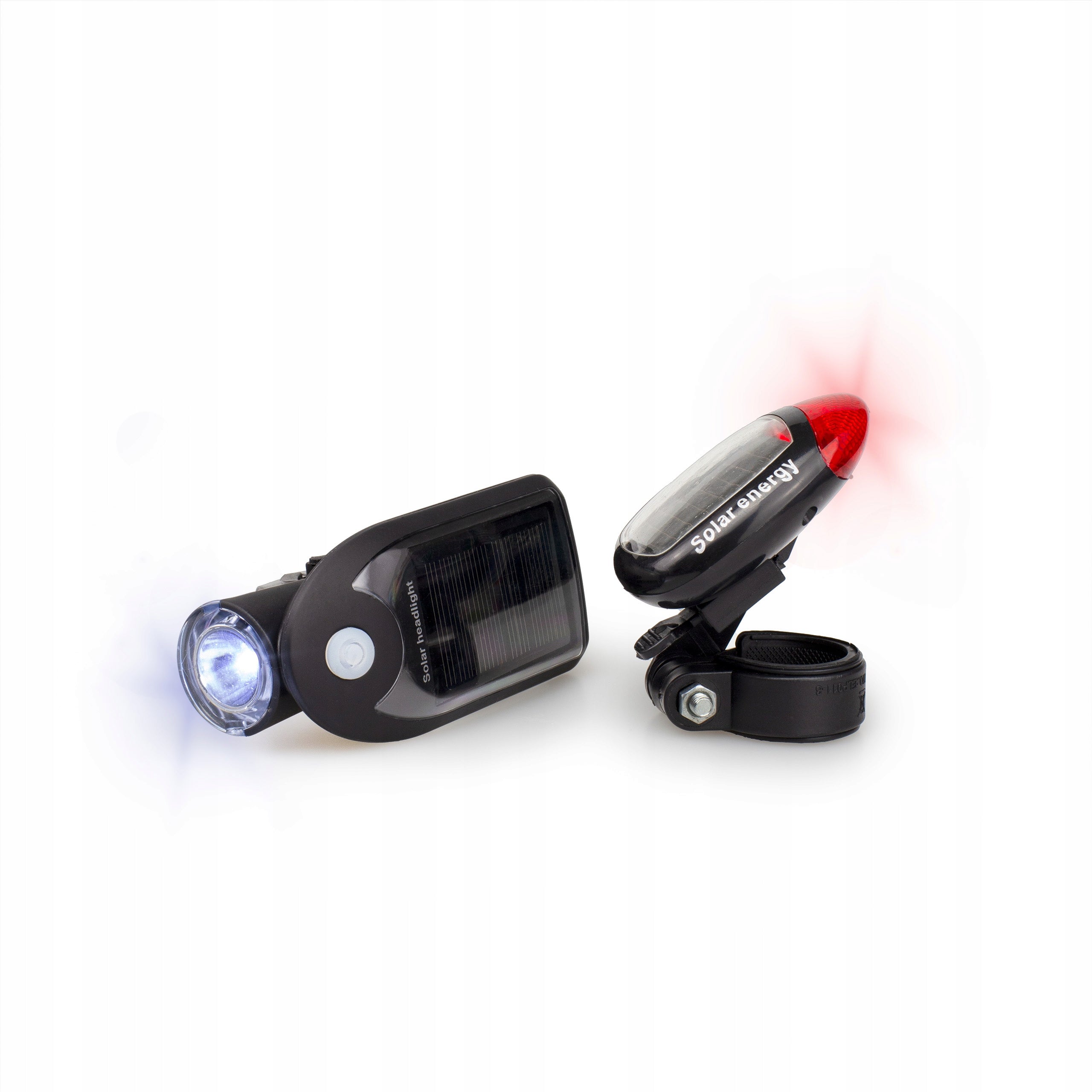 FRONT BIKE LIGHT + REAR HANDLEBAR BIKE LIGHTING FRONT REAR Model Lampka rowerowa latarka na kierownicę i tył