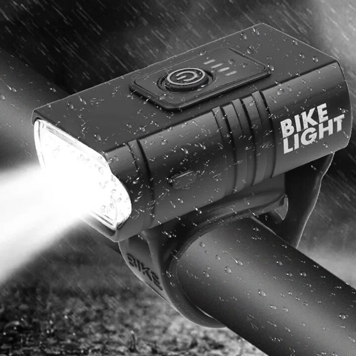 FRONT BIKE LIGHT + REAR LED FOR BICYCLE CORDLESS HANDLEBAR Light source LED