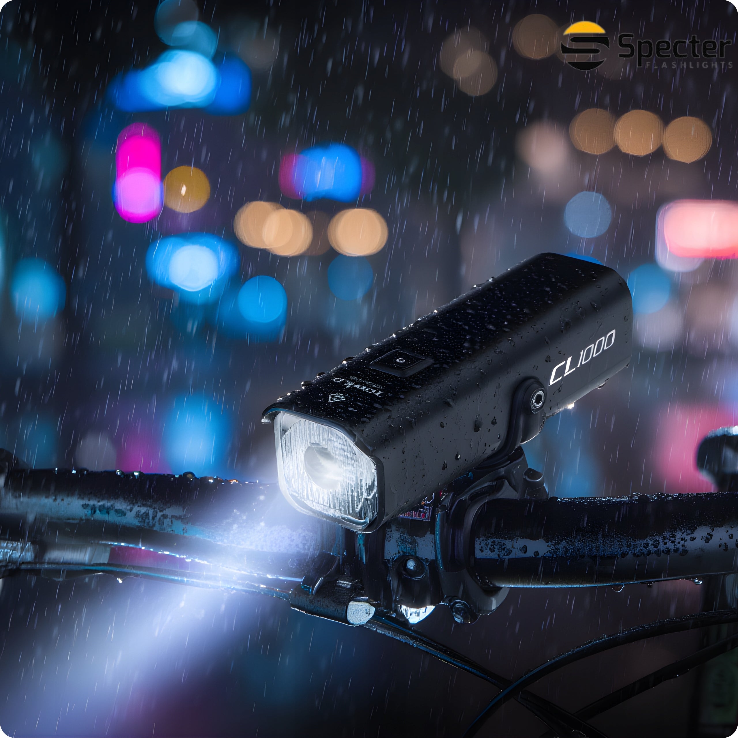 FRONT BIKE LIGHT USB C LED TOWILD 1000lm 4000mAh strong light Manufacturer code TOWILD CL1000 LAMPKA LED 1000LM 160M ZASIĘG