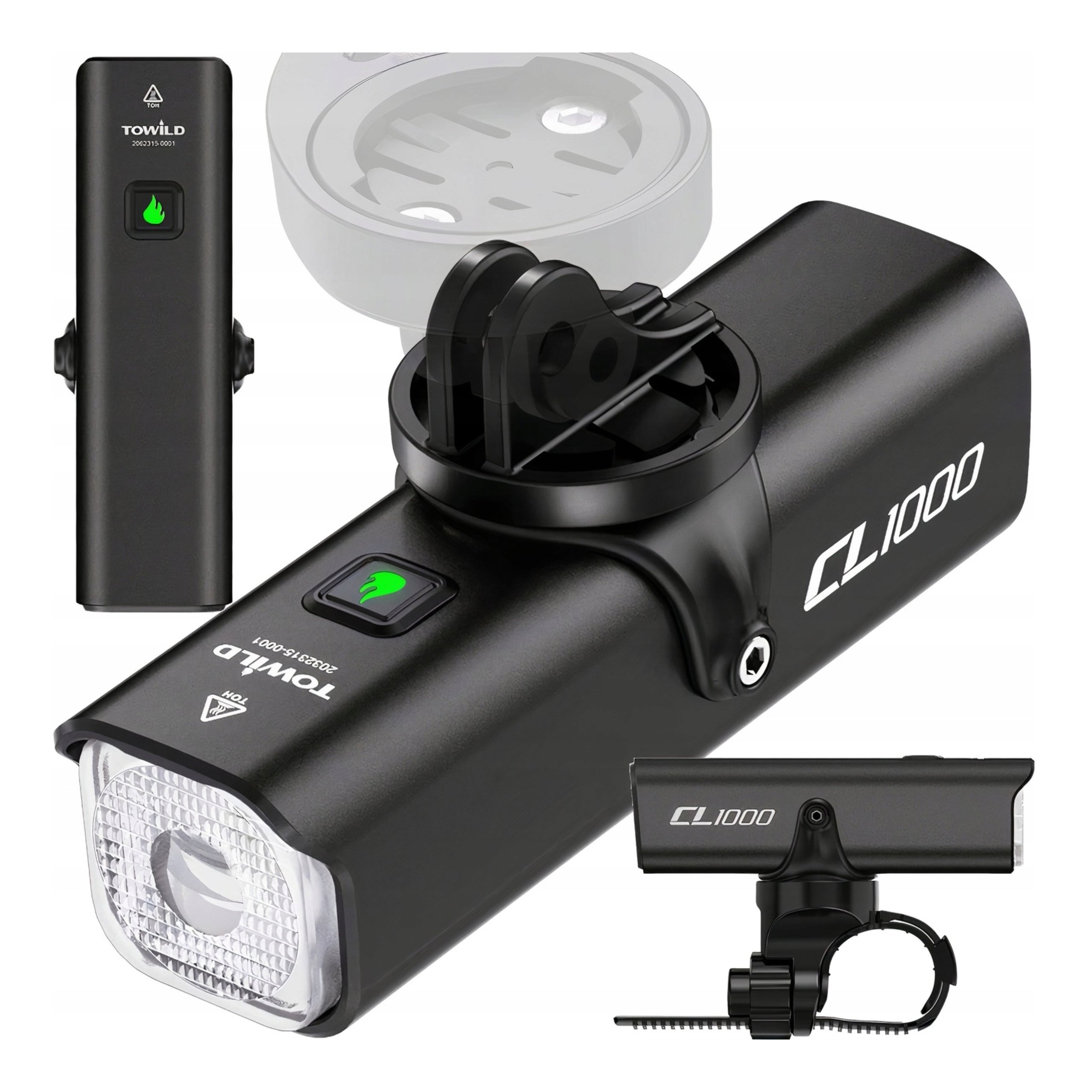 FRONT BIKE LIGHT USB C LED TOWILD 1000lm 4000mAh strong light