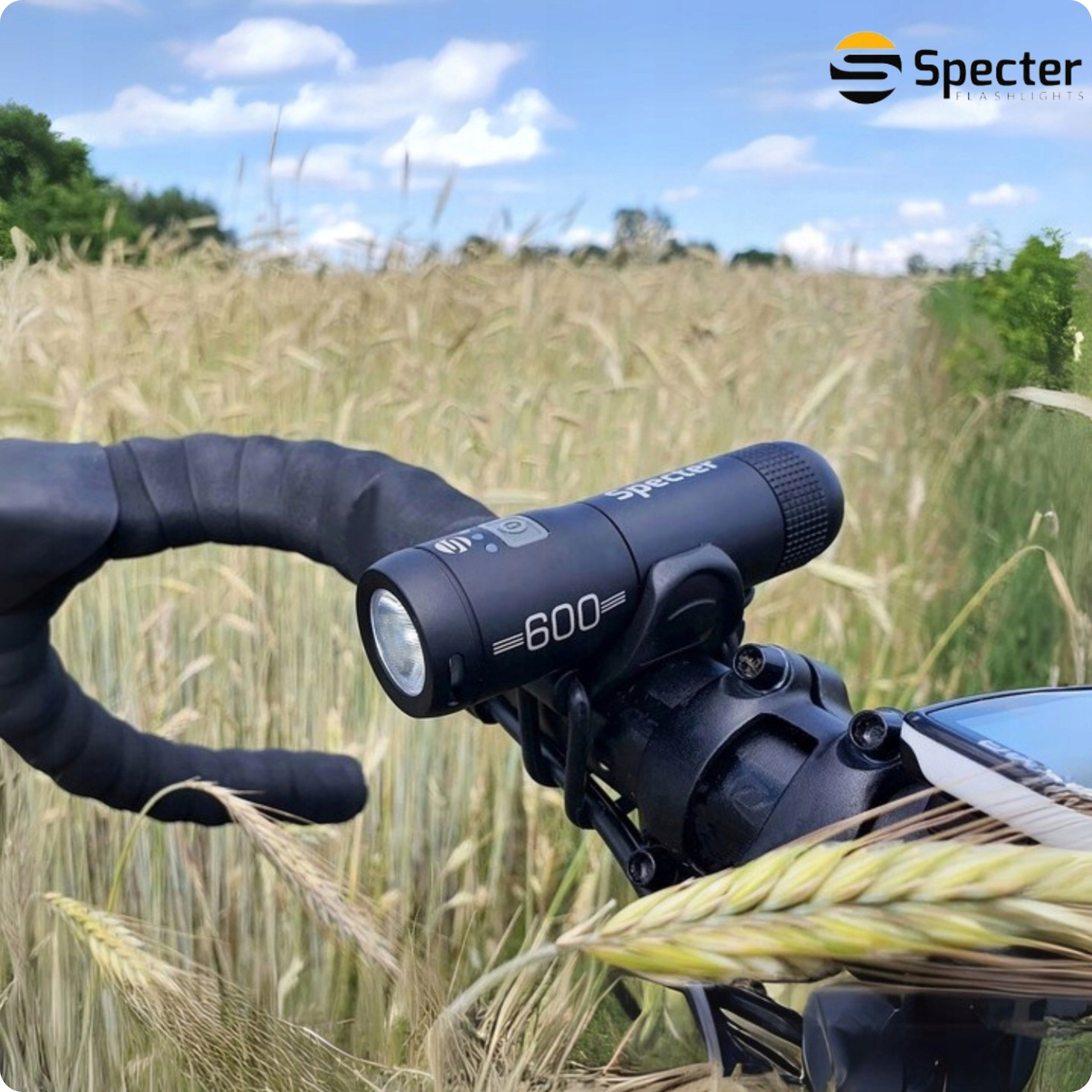 FRONT BIKE LIGHT USB C Led Specter 600lm Strong Urban for Bike Brand Specter