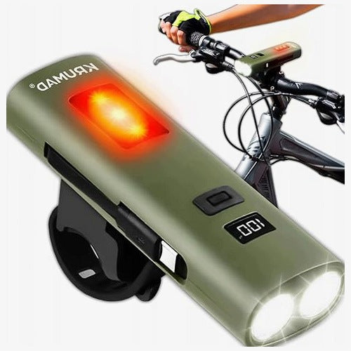 FRONT LED BICYCLE LIGHT 800 LUMENS USB C POWERBANK for home gift