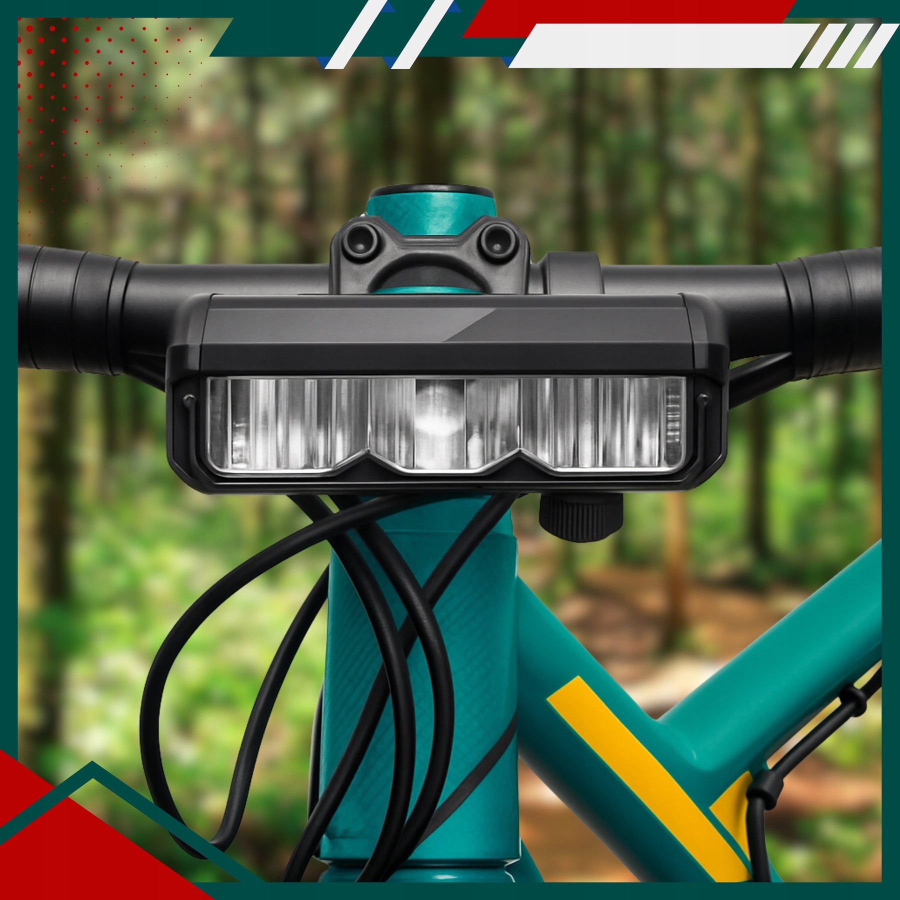 FRONT LED BICYCLE LIGHT FRONT BIKE HANDLEBAR STRONG USB 900lm Model Offbondage