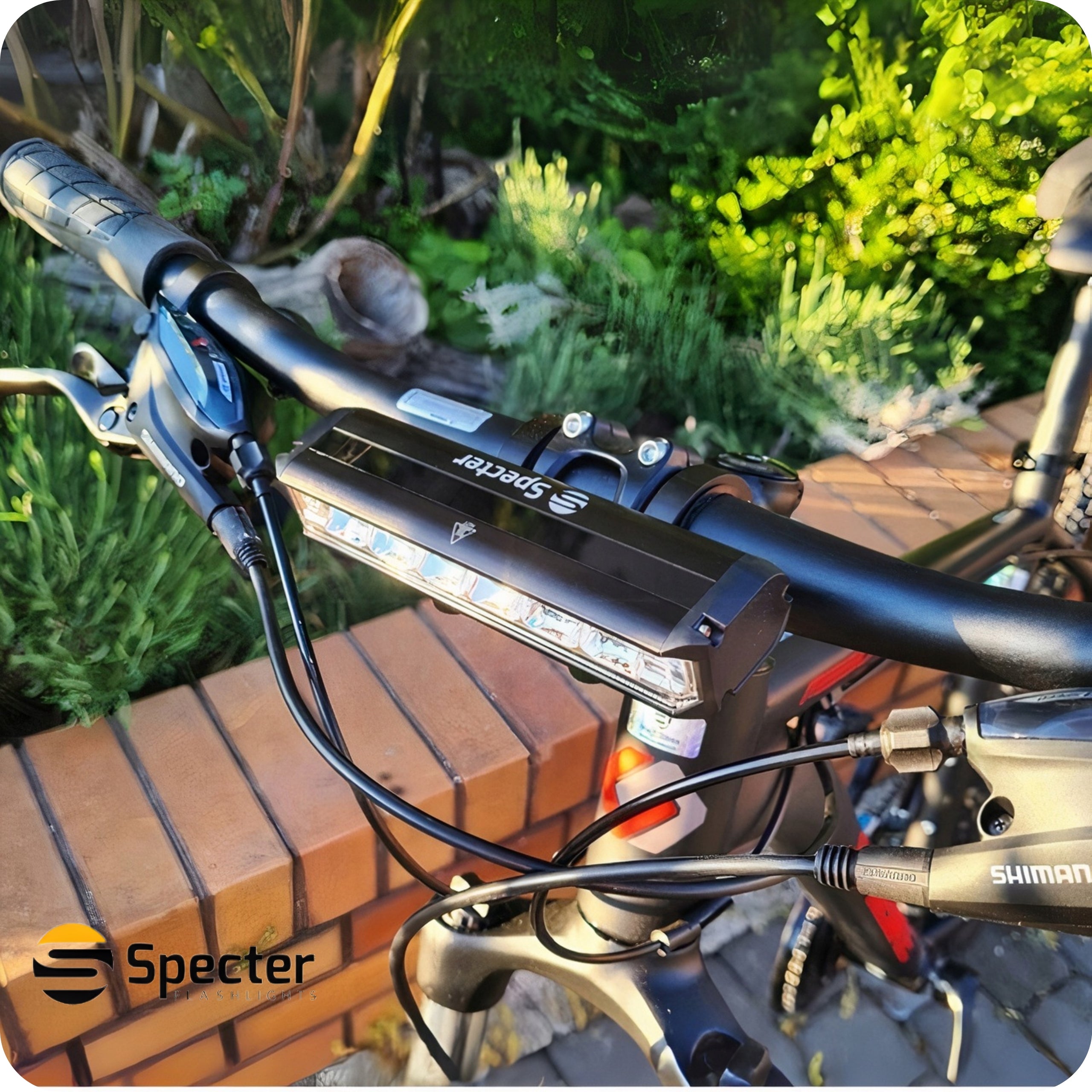 FRONT LED BICYCLE LIGHT Powerful USB C 1400LM IPX6 Specter Simple Installation Light source LED