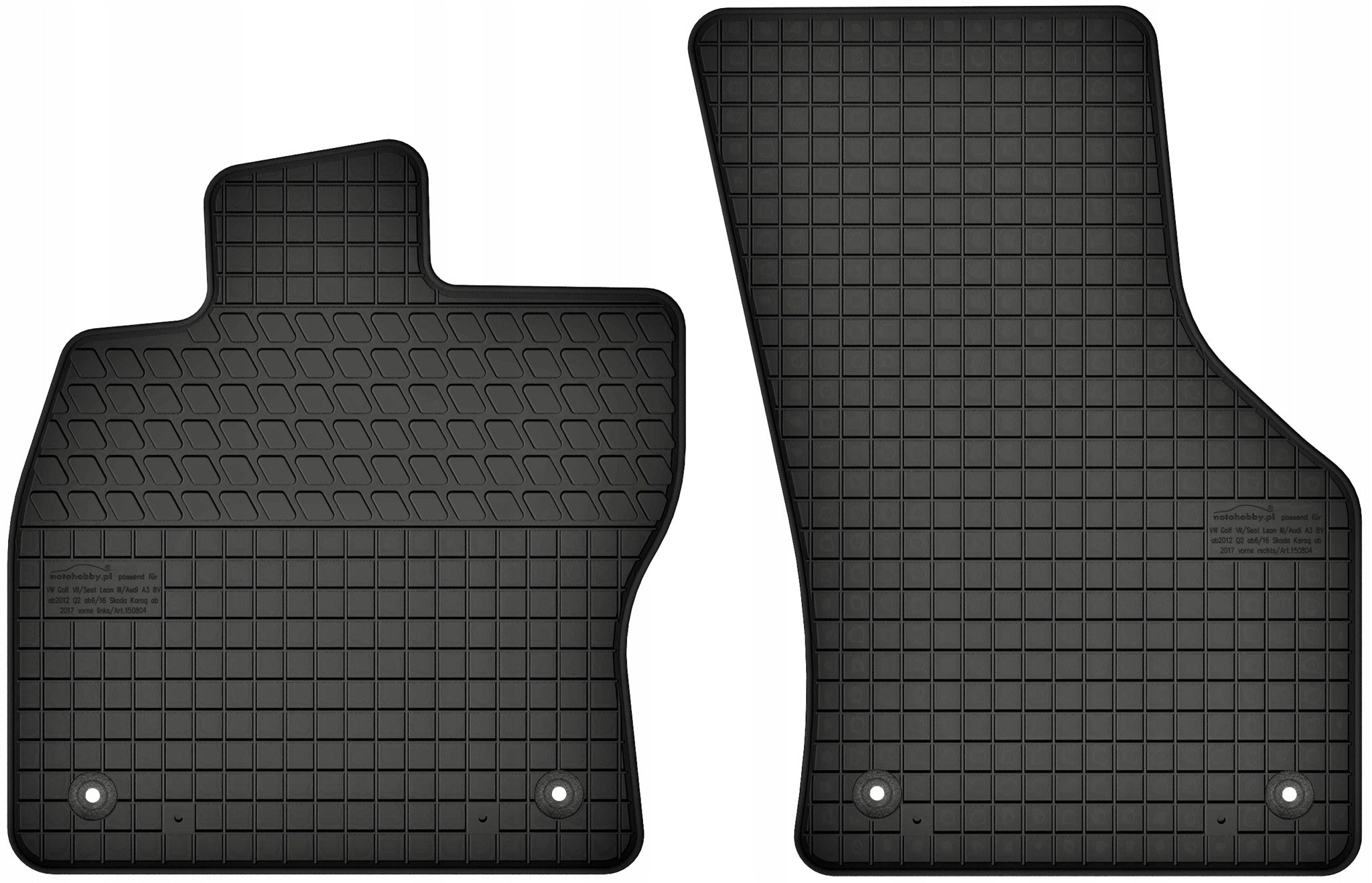FRONT RUBBER MATS DEDICATED TO SEAT Leon III
