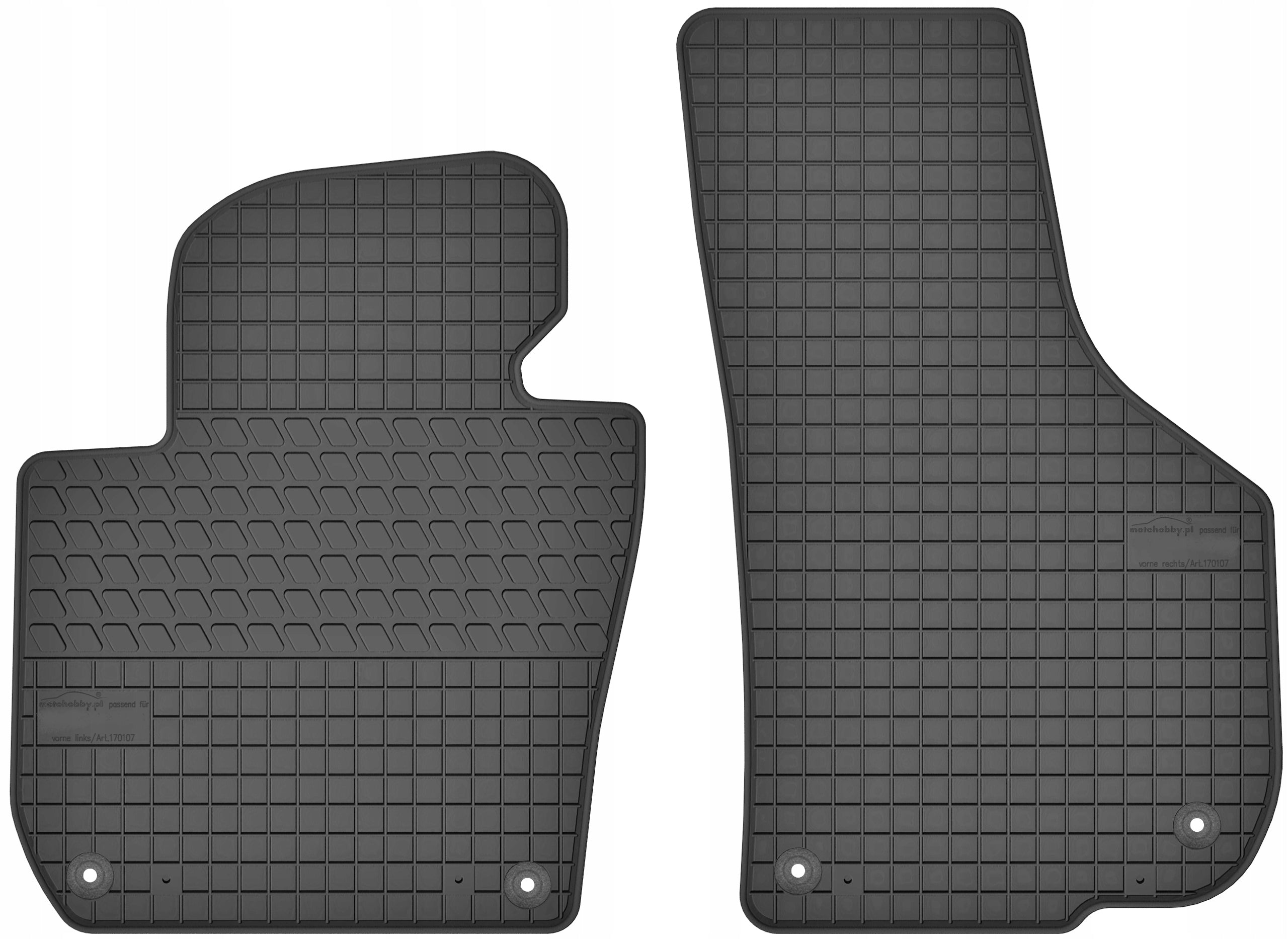 FRONT RUBBER MATS DEDICATED TO Skoda SuperB II