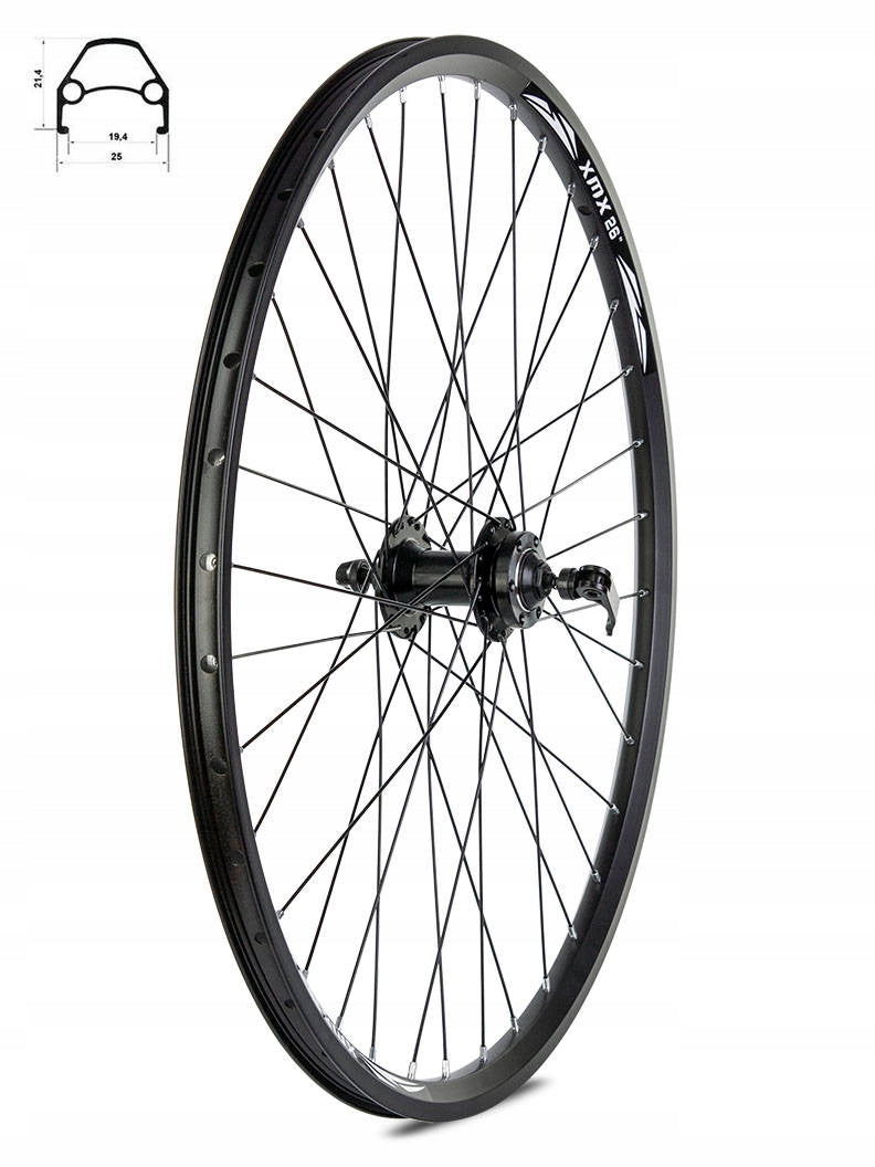 FRONT WHEEL XMX FOR DISC BRAKE - 26"