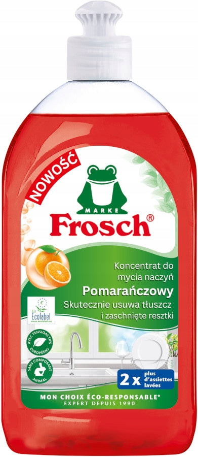 FROSCH DISHWASHING LIQUID 500ML RED ORANGE Manufacturer code 962867